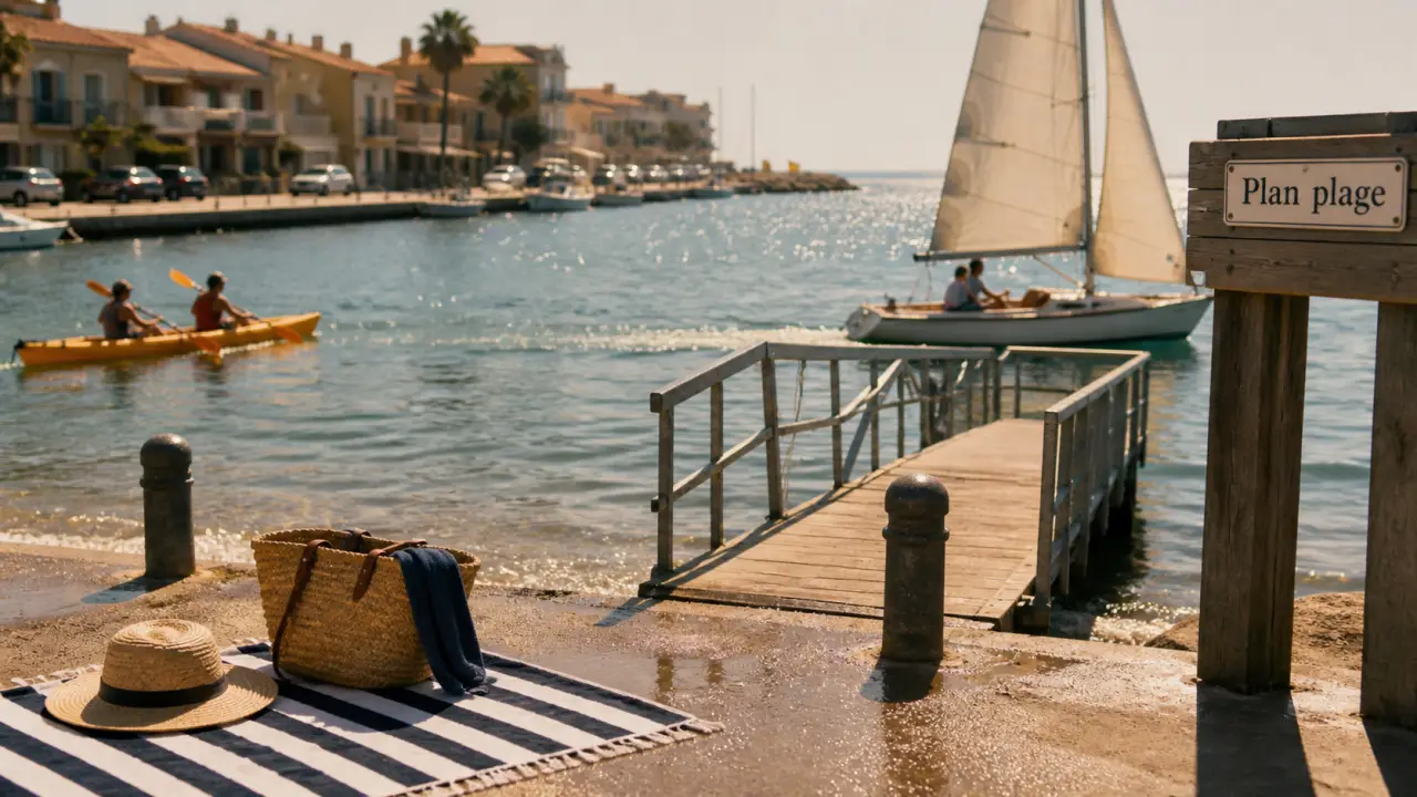 Activité palavas les flots : plage, canal et kayak au port