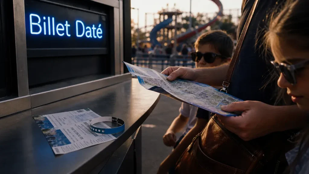 Parc d'attraction en famille : billets datés et entrée