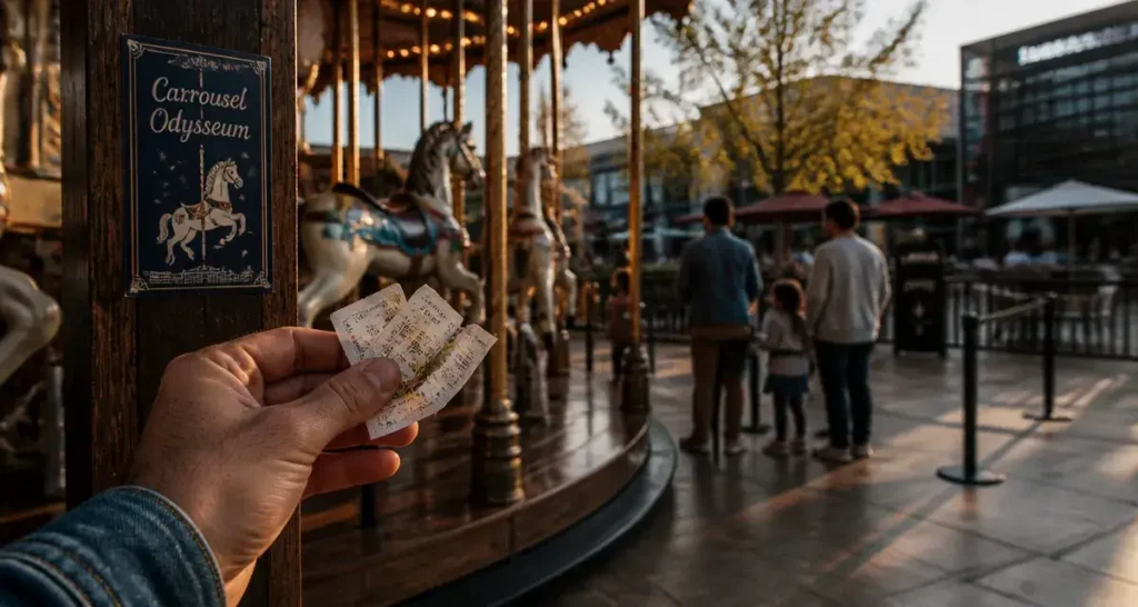 Carrousel Odysseum à Montpellier : enfants et parents