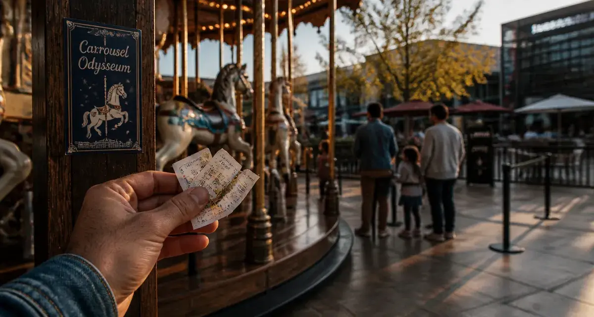 Carrousel Odysseum à Montpellier : enfants et parents