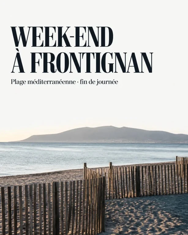 Que faire à Frontignan ce week-end : plage de Frontignan au coucher du soleil