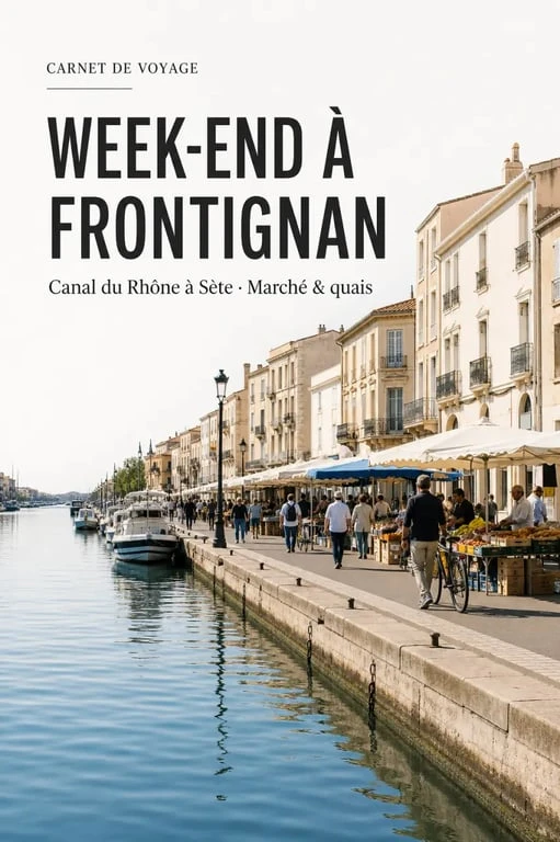 Que faire à Frontignan ce week-end : canal du Rhône à Sète et ambiance des halles