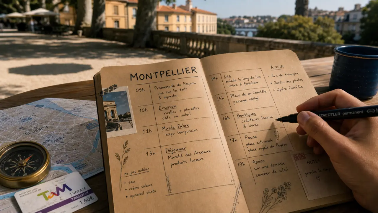 planning montpellier 48h sans courir entre Écusson, tram et bord de mer