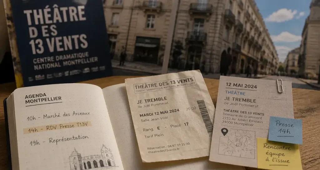 Programme Montpellier : carnet agenda et carte de sorties