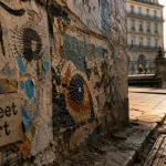 Street art Montpellier : mur de graffiti et collage
