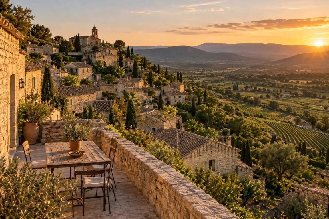 Week-end sud de France dans un village provençal du Lubéron