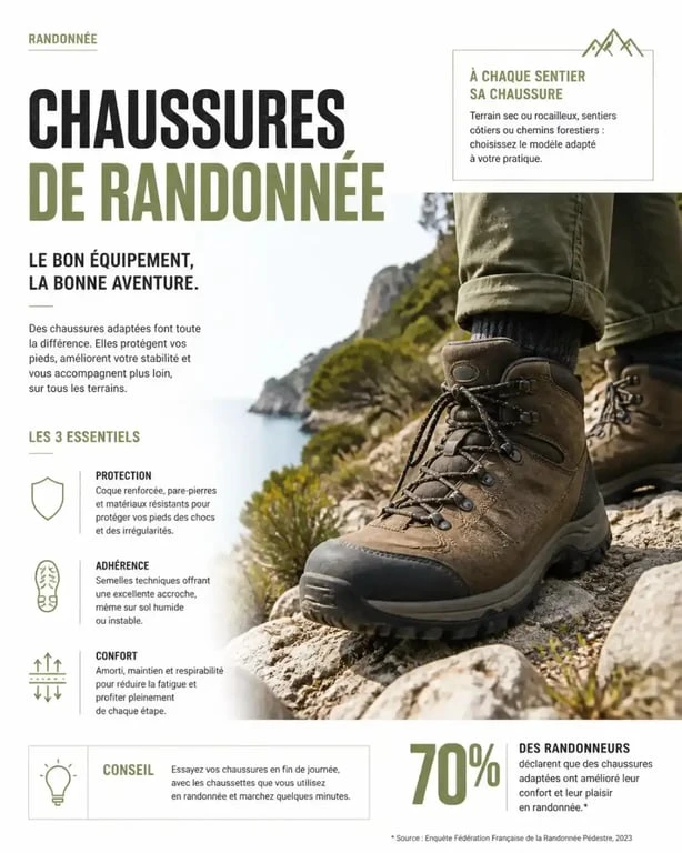 Équipement de randonnée pour une escapade nature autour de Montpellier