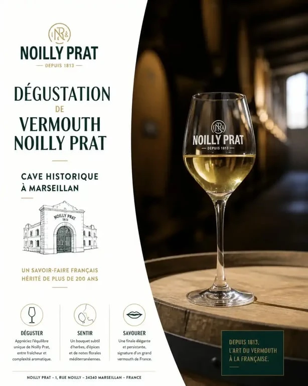 Dégustation de Noilly Prat à Marseillan pour un week-end gourmand