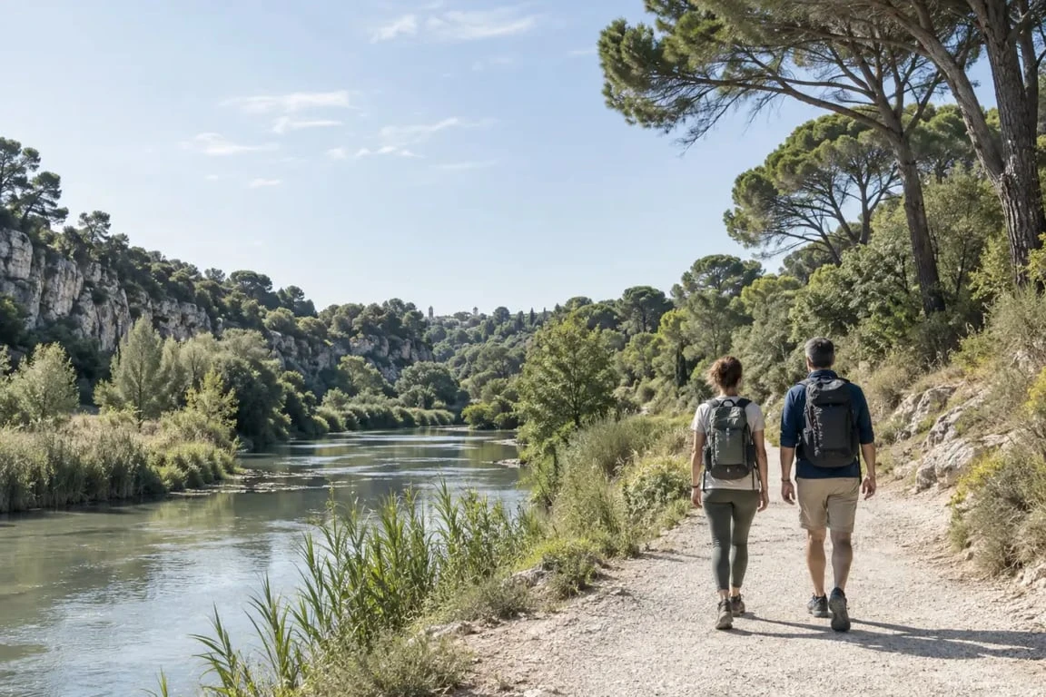 Rando Montpellier le long des berges du Lez