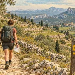 Randonnée herault : sentier balisé en garrigue méditerranéenne