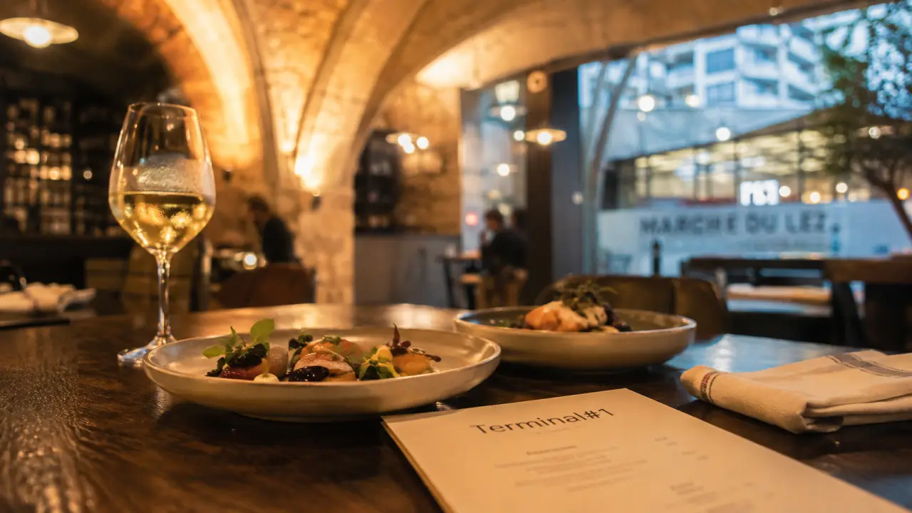 Restaurants pourcel Montpellier : Terminal#1, assiettes bistronomiques et ambiance chaleureuse