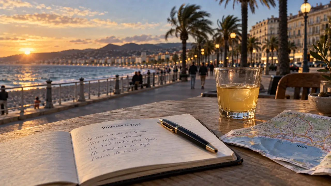 Week end sud de france : Promenade des Anglais, vue bord de mer