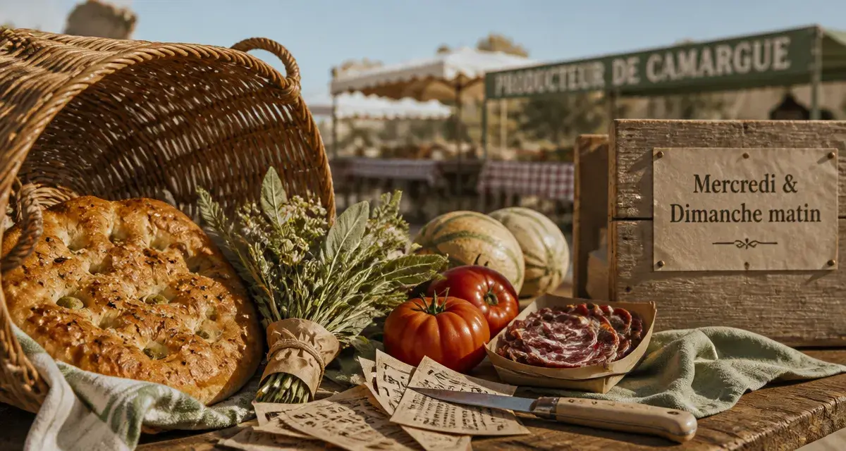 Aigues-Mortes marché : mercredi et dimanche matin (Camargue)