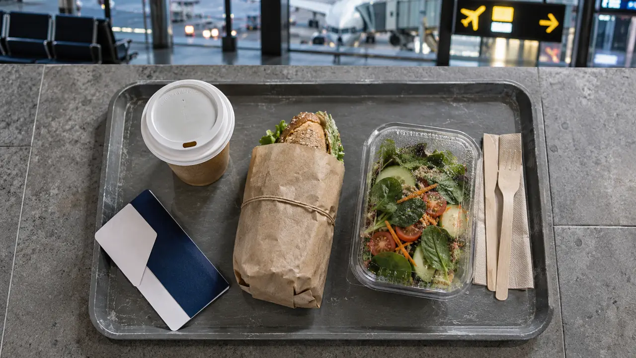 montpellier airport restaurants : plateau repas et café à l’aéroport de Montpellier