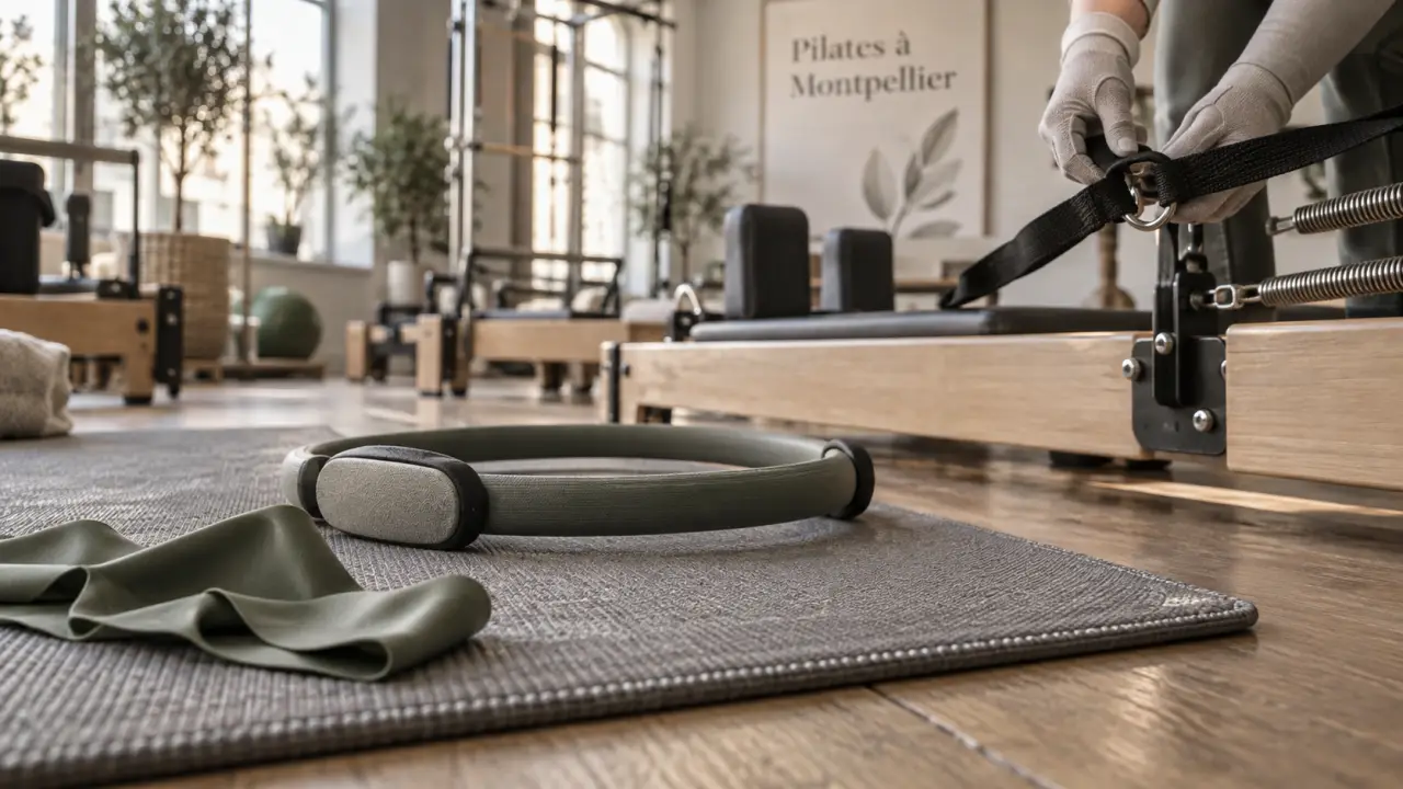 Pilates Montpelier : tapis et reformer en studio